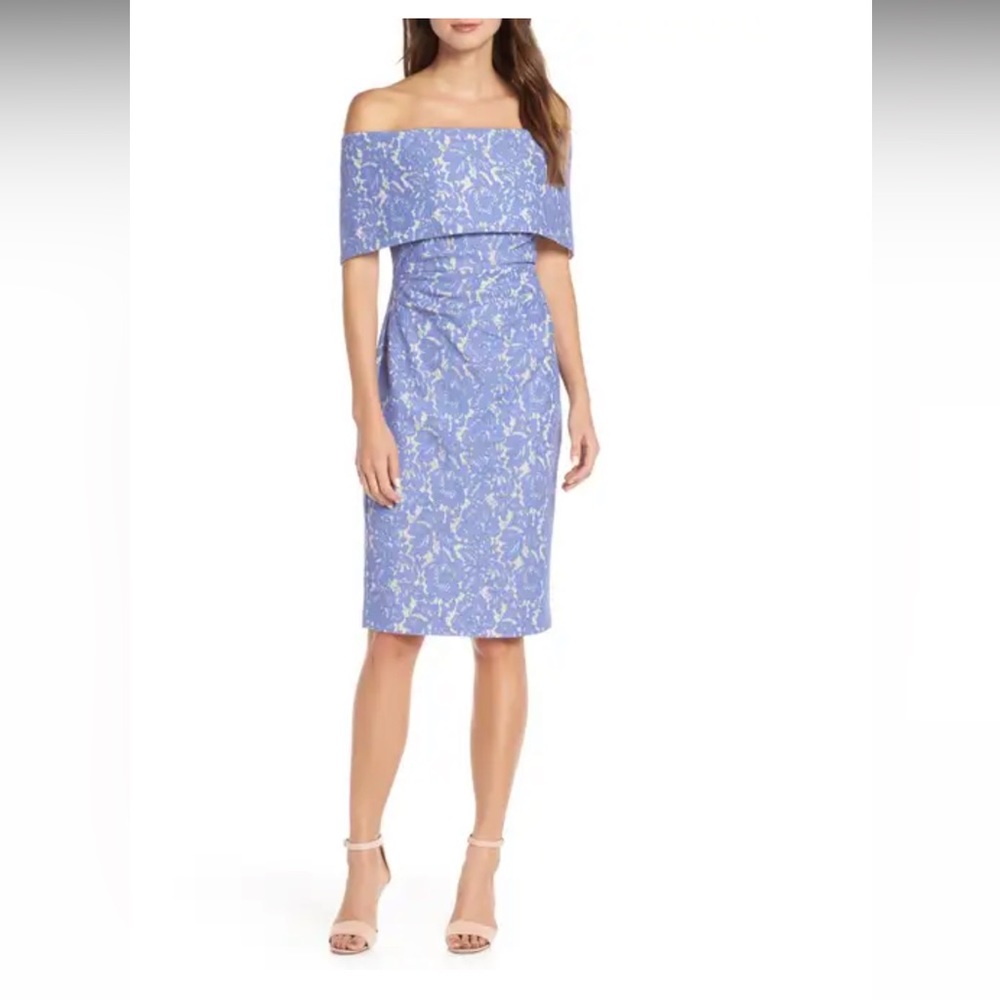 Vince Camuto Off the Shoulder Lace Sheath Dress size 16